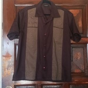 Brown Rocksteady button up shirt